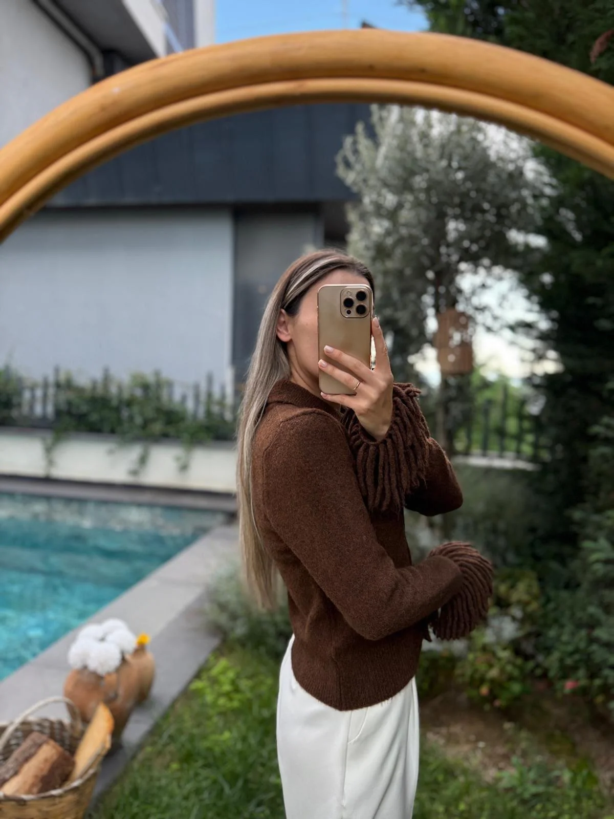 Brown Cardigan With Fringes - Image 6