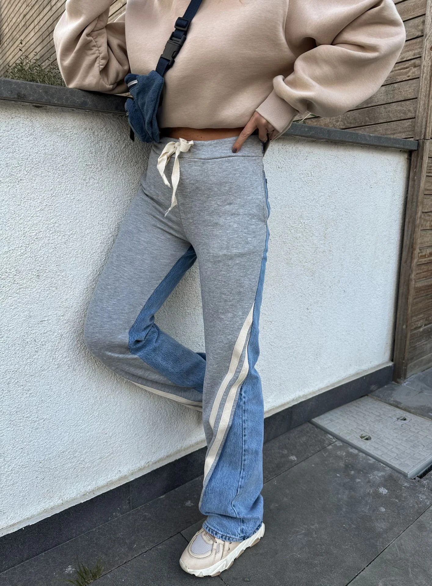 Denim X Grey Melton Pants - Image 5