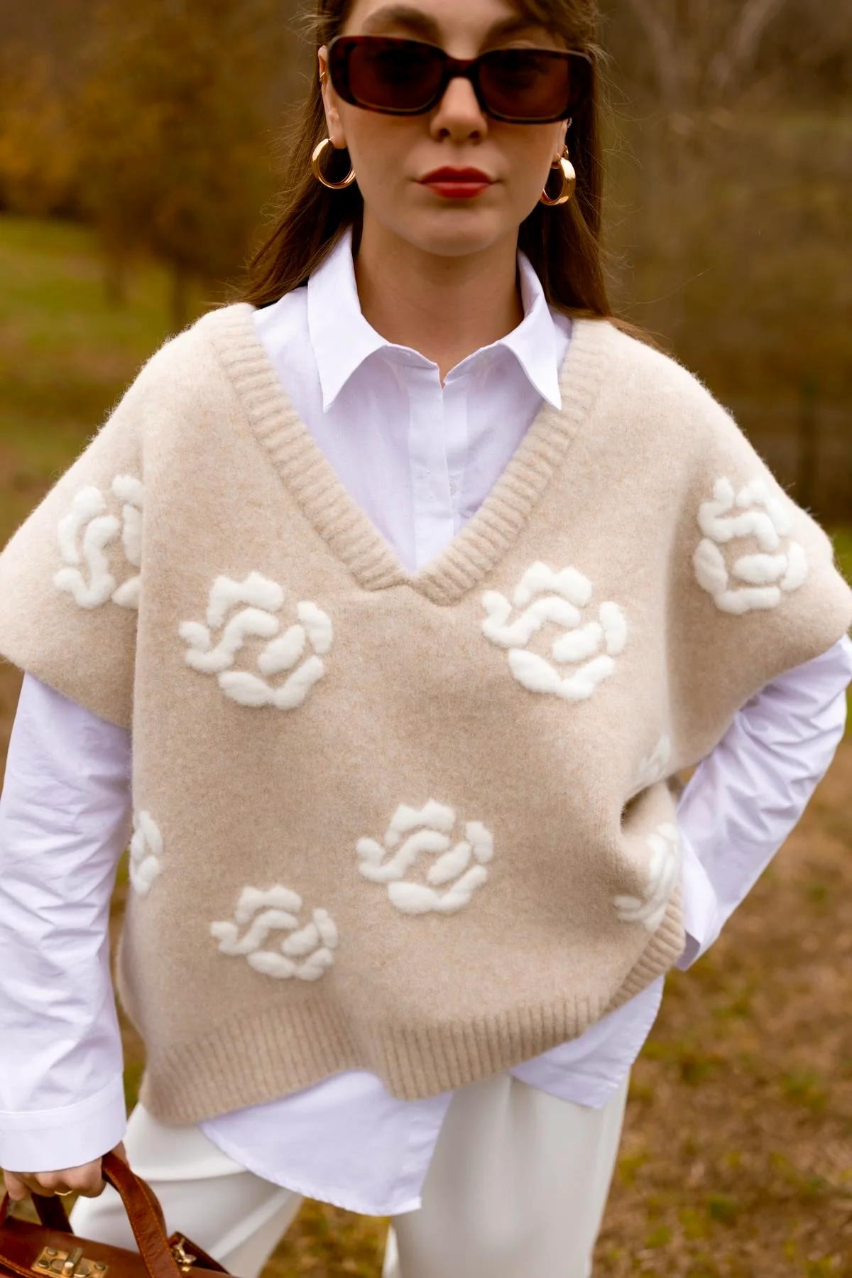 Roses Beige Triko Vest - Image 7